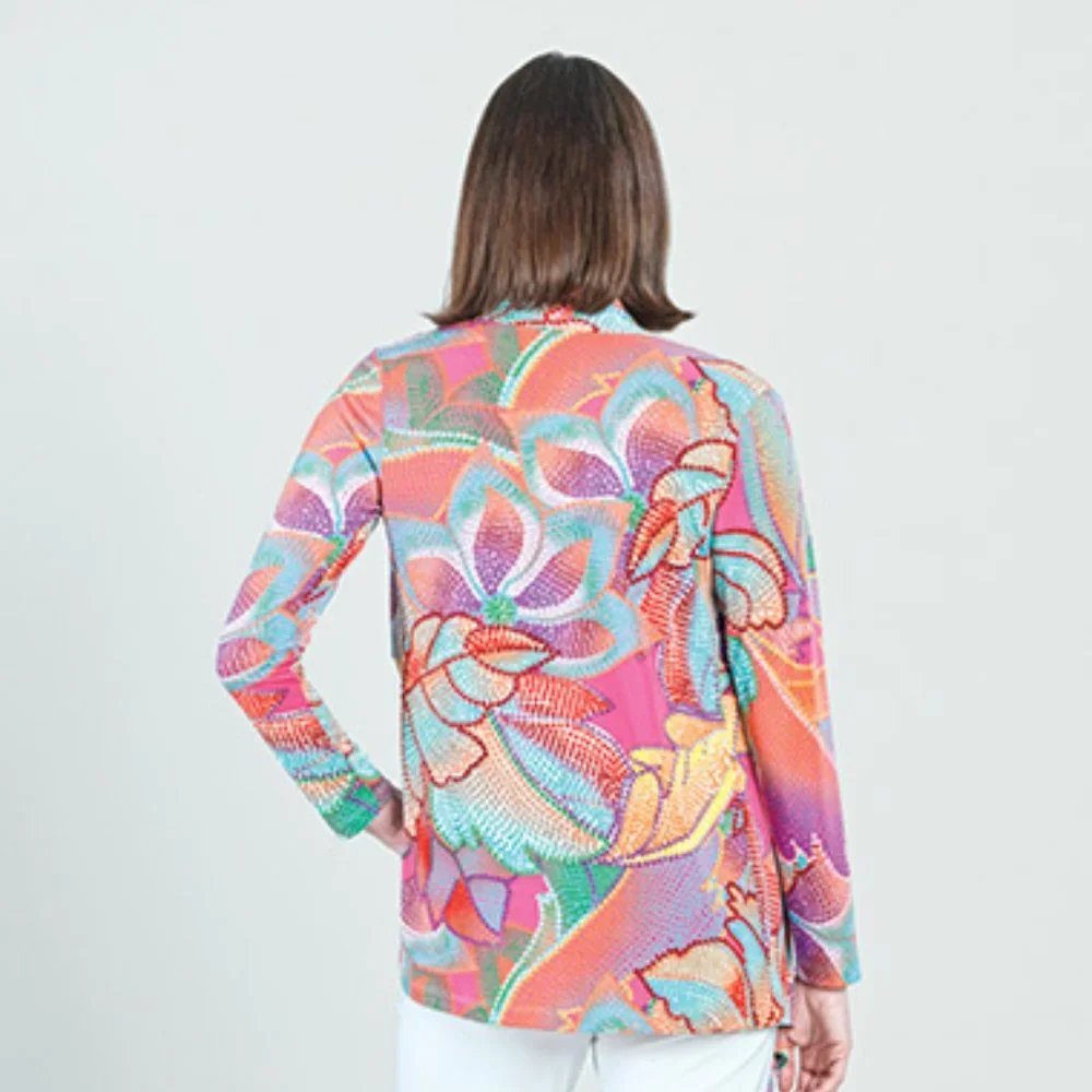 NWT Clara Sunwoo orange print two piece cardigan set - Picture 3 of 3